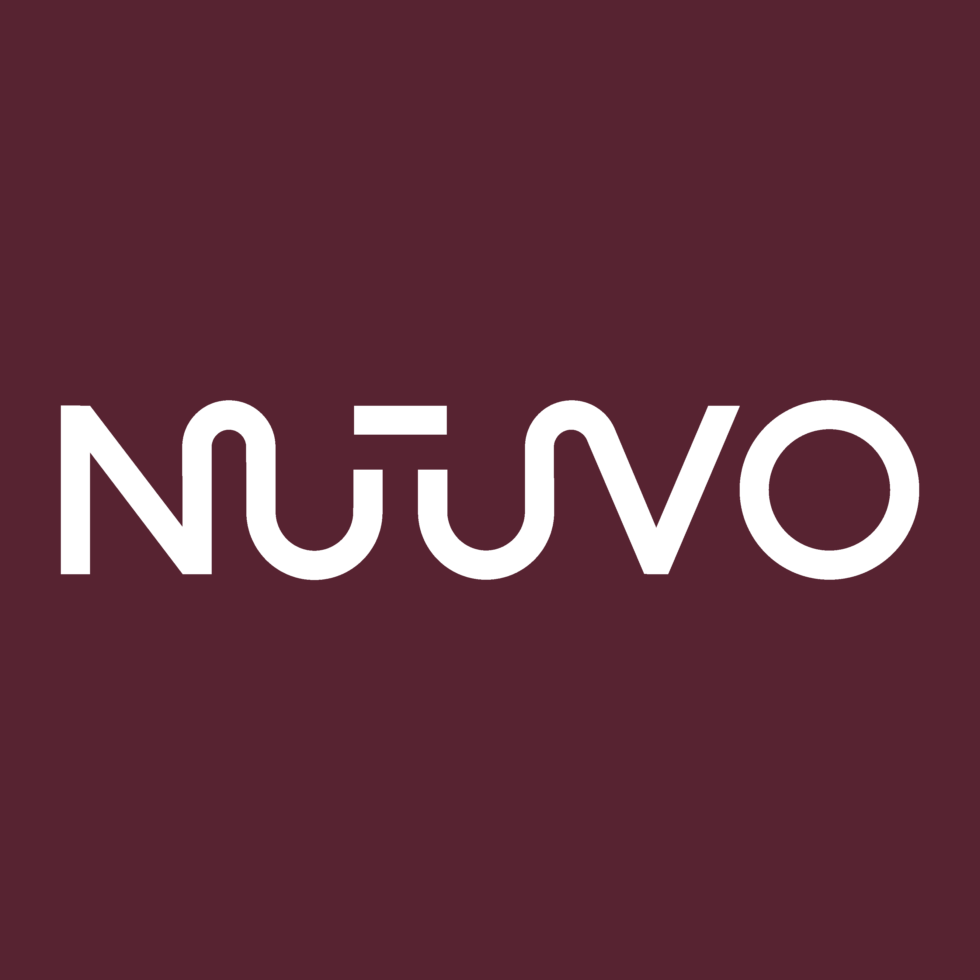 Logo Nuuvo w kolorze wina